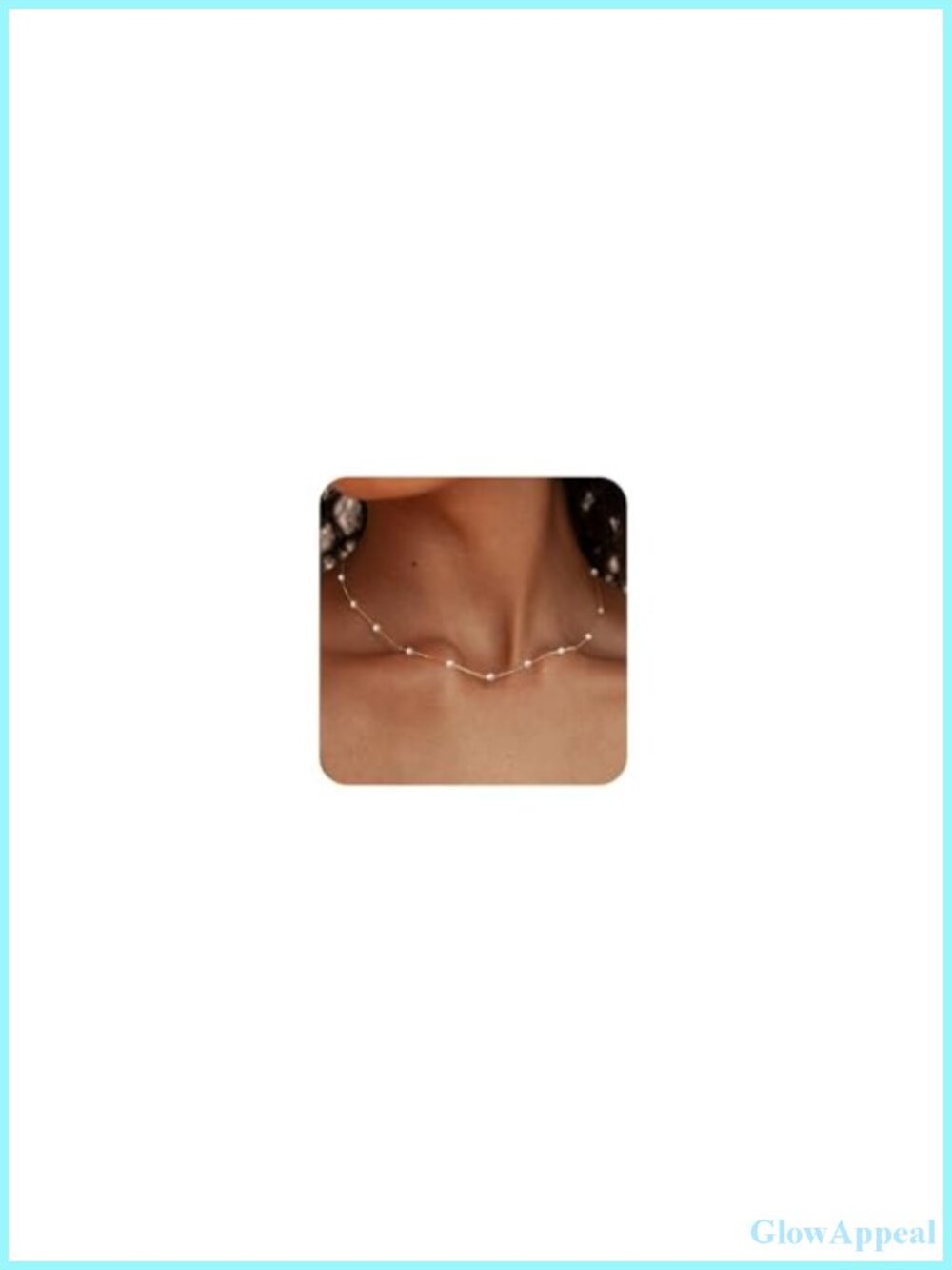 Dainty 14K Gold Plated Faux Pearl Choker Necklace for Women Wedding Jewelry
